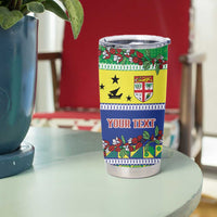 Personalised Malampa Fiji Forever Tumbler Cup Tagimoucia Polynesian Sand Drawing LT9 - Polynesian Pride