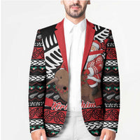 New Zealand Kiwi Santa Christmas Blazer He Wairua Kirihimete - Polynesian Pride