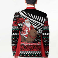New Zealand Kiwi Santa Christmas Blazer He Wairua Kirihimete - Polynesian Pride