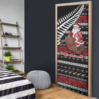 New Zealand Kiwi Santa Christmas Door Cover He Wairua Kirihimete - Polynesian Pride