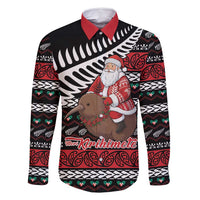 New Zealand Kiwi Santa Christmas Family Matching Mermaid Dress and Hawaiian Shirt He Wairua Kirihimete - Polynesian Pride