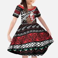 New Zealand Kiwi Santa Christmas Family Matching Tank Maxi Dress and Hawaiian Shirt He Wairua Kirihimete - Polynesian Pride