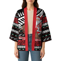New Zealand Kiwi Santa Christmas Kimono He Wairua Kirihimete - Polynesian Pride