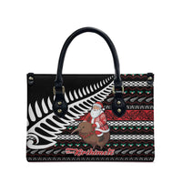 New Zealand Kiwi Santa Christmas Leather Bag He Wairua Kirihimete - Polynesian Pride