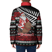 New Zealand Kiwi Santa Christmas Padded Jacket He Wairua Kirihimete - Polynesian Pride
