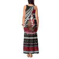 New Zealand Kiwi Santa Christmas Tank Maxi Dress He Wairua Kirihimete - Polynesian Pride