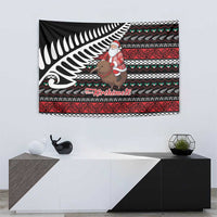 New Zealand Kiwi Santa Christmas Tapestry He Wairua Kirihimete - Polynesian Pride