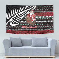 New Zealand Kiwi Santa Christmas Tapestry He Wairua Kirihimete - Polynesian Pride