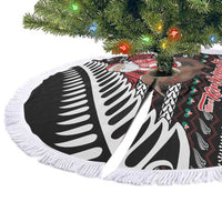 New Zealand Kiwi Santa Christmas Tree Skirt He Wairua Kirihimete - Polynesian Pride