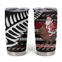 New Zealand Kiwi Santa Christmas Tumbler Cup He Wairua Kirihimete - Polynesian Pride