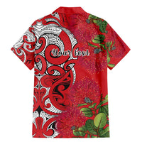 Personalised New Zealand Koru Pohutukawa Family Matching Mermaid Dress and Hawaiian Shirt Meri Kirihimete Aroha for Christmas - Polynesian Pride