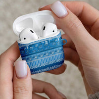 Hawaiian Hibiscus Honu AirPods Case Blue Mele Kalikimaka Palaka Spirit LT9 - Polynesian Pride