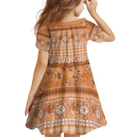 Hawaiian Hibiscus Honu Family Matching Long Sleeve Bodycon Dress and Hawaiian Shirt Gold Mele Kalikimaka Palaka Spirit - Polynesian Pride