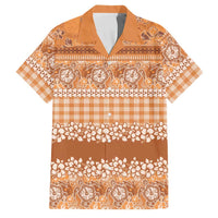 Hawaiian Hibiscus Honu Family Matching Summer Maxi Dress and Hawaiian Shirt Gold Mele Kalikimaka Palaka Spirit - Polynesian Pride