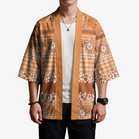 Hawaiian Hibiscus Honu Kimono Gold Mele Kalikimaka Palaka Spirit - Polynesian Pride