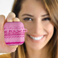 Hawaiian Hibiscus Honu AirPods Case Pink Mele Kalikimaka Palaka Spirit LT9 - Polynesian Pride