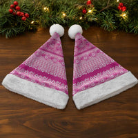 Hawaiian Hibiscus Honu Christmas Santa Hat Pink Mele Kalikimaka Palaka Spirit - Polynesian Pride