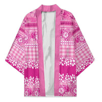 Hawaiian Hibiscus Honu Kimono Pink Mele Kalikimaka Palaka Spirit - Polynesian Pride