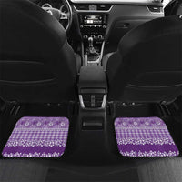 Hawaiian Hibiscus Honu Car Mats Purple Mele Kalikimaka Palaka Spirit - Polynesian Pride