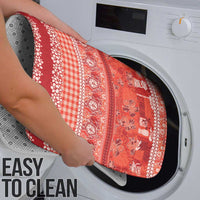 Hawaiian Hibiscus Honu Bathroom Set Red Mele Kalikimaka Palaka Spirit - Polynesian Pride