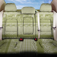Hawaiian Hibiscus Honu Back Car Seat Cover Sage Green Mele Kalikimaka Palaka Spirit - Polynesian Pride