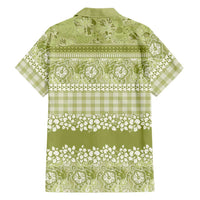Hawaiian Hibiscus Honu Hawaiian Shirt Sage Green Mele Kalikimaka Palaka Spirit LT9 - Polynesian Pride