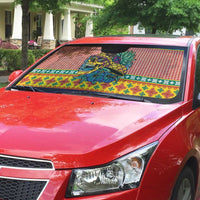 Hawaiian Pineapples Skull Auto Sun Shade Mele Kalikimaka Palaka Quilt Pattern - Polynesian Pride