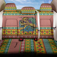 Hawaiian Pineapples Skull Back Car Seat Cover Mele Kalikimaka Palaka Quilt Pattern - Polynesian Pride