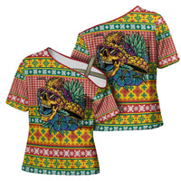 Hawaiian Pineapples Skull Cross Shoulder Shirt Mele Kalikimaka Palaka Quilt Pattern LT9 - Polynesian Pride