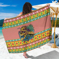 Hawaiian Pineapples Skull Sarong Mele Kalikimaka Palaka Quilt Pattern - Polynesian Pride