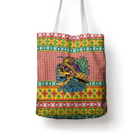 Hawaiian Pineapples Skull Tote Bag Mele Kalikimaka Palaka Quilt Pattern - Polynesian Pride
