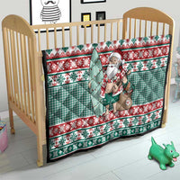 Hawaiian Funny Santa Surf Quilt Mele Kalikimaka Palaka Quilt Pattern - Polynesian Pride