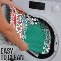 Hawaiian Skull Surfs Bathroom Set Mele Kalikimaka Palaka Quilt Pattern - Polynesian Pride