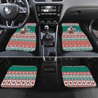 Hawaiian Skull Surfs Car Mats Mele Kalikimaka Palaka Quilt Pattern - Polynesian Pride