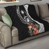 Hafa Adai Guam Quilt Tropical Flowers with Polynesian Pattern LT9 - Polynesian Pride