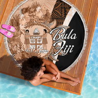 Bula Fiji Vintage Fijian Masi Pattern Beach Blanket Peach Fuzz Unique LT9 - Polynesian Pride