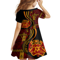 Vintage Tonga Malo E Lelei Ngatu Pattern Family Matching Summer Maxi Dress and Hawaiian Shirt LT9 - Polynesian Pride