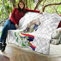 Philippines Eagle and Sampaguita Flowers Quilt Polynesian Pattern