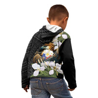 Philippines Eagle with Coat Of Arm Kid Hoodie Simple Sampaguita Jasmine