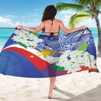 Philippines Flag Sarong Sampaguita Jasmine with Polynesian Tribal