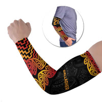New Zealand Rugby Pacific Custom Arm Sleeves Rangatira Maori Kowhaiwhai Pattern - Polynesian Pride