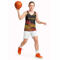 New Zealand Rugby Pacific Custom Basketball Jersey Rangatira Maori Kowhaiwhai Pattern - Polynesian Pride