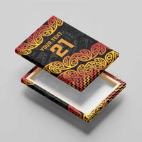 New Zealand Rugby Pacific Custom Canvas Wall Art Rangatira Maori Kowhaiwhai Pattern