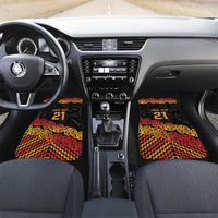 New Zealand Rugby Pacific Custom Car Mats Rangatira Maori Kowhaiwhai Pattern