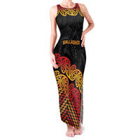 New Zealand Rugby Pacific Custom Family Matching Tank Maxi Dress and Hawaiian Shirt Rangatira Maori Kowhaiwhai Pattern