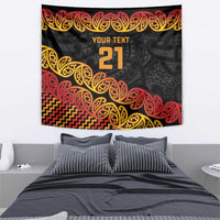 New Zealand Rugby Pacific Custom Tapestry Rangatira Maori Kowhaiwhai Pattern