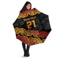 New Zealand Rugby Pacific Custom Umbrella Rangatira Maori Kowhaiwhai Pattern LT9 - Polynesian Pride