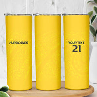 New Zealand Rugby Pacific Custom Skinny Tumbler Hau Awhiowhio Maori Tribal Tattoo