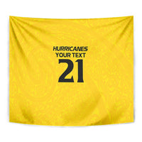 New Zealand Rugby Pacific Custom Tapestry Hau Awhiowhio Maori Tribal Tattoo