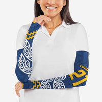 New Zealand Rugby Pacific Custom Arm Sleeves Kahupeka Maori Kowhaiwhai Pattern - Polynesian Pride